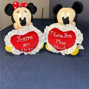 Disney Minnie Mouse Plush with Red and Yellow Accents